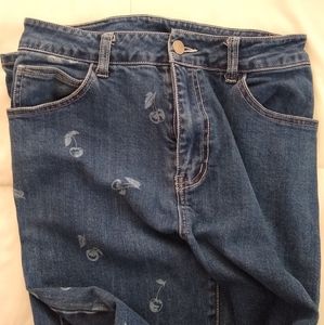 Hot Lava Cherry Mom Jeans, size 27 NWOT